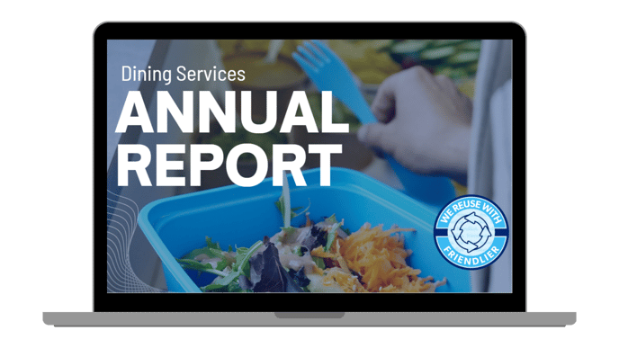 Image of an example presentation deck and the "We Reuse with Friendlier" badge.